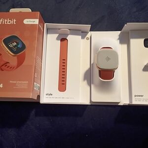 Fitbit Smartwatch with Coral Band